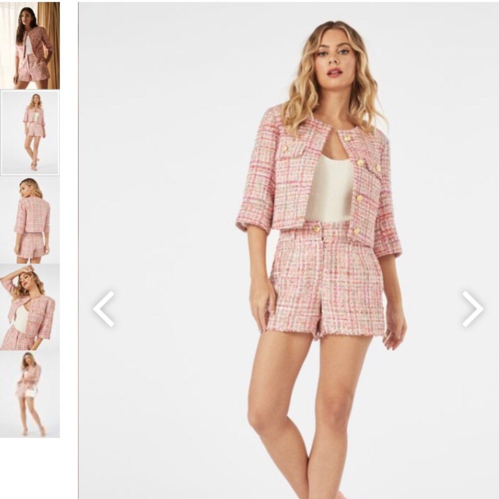 Pink tweet jacket (brand new) with gift